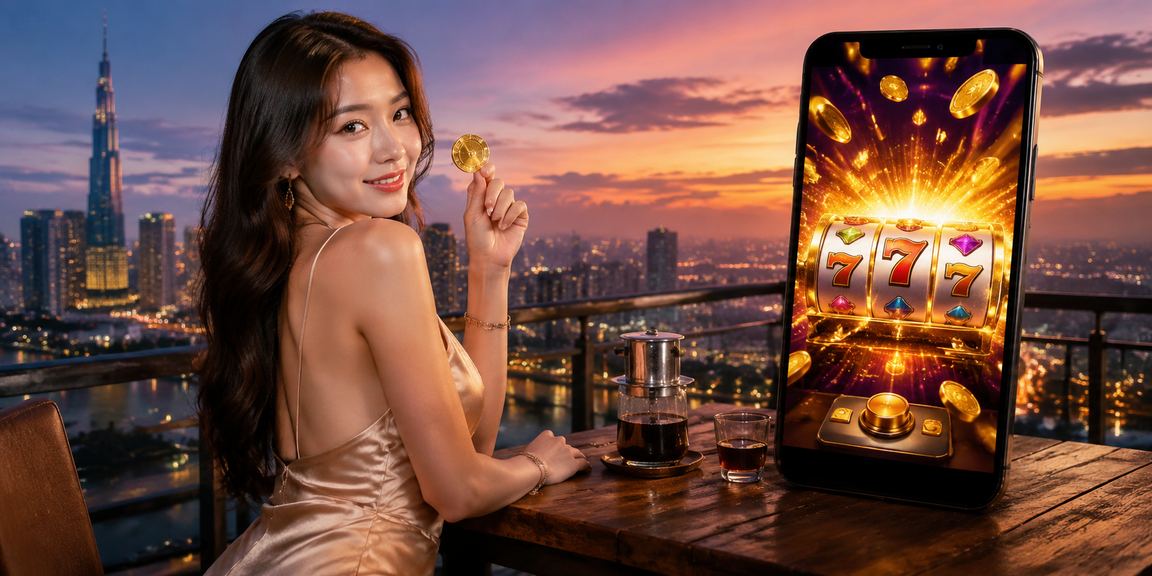 Người chơi thư giãn với cà phê Việt Nam và trải nghiệm game trực tuyến tại TP.HCM
